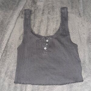 American Eagle gray cropped tank